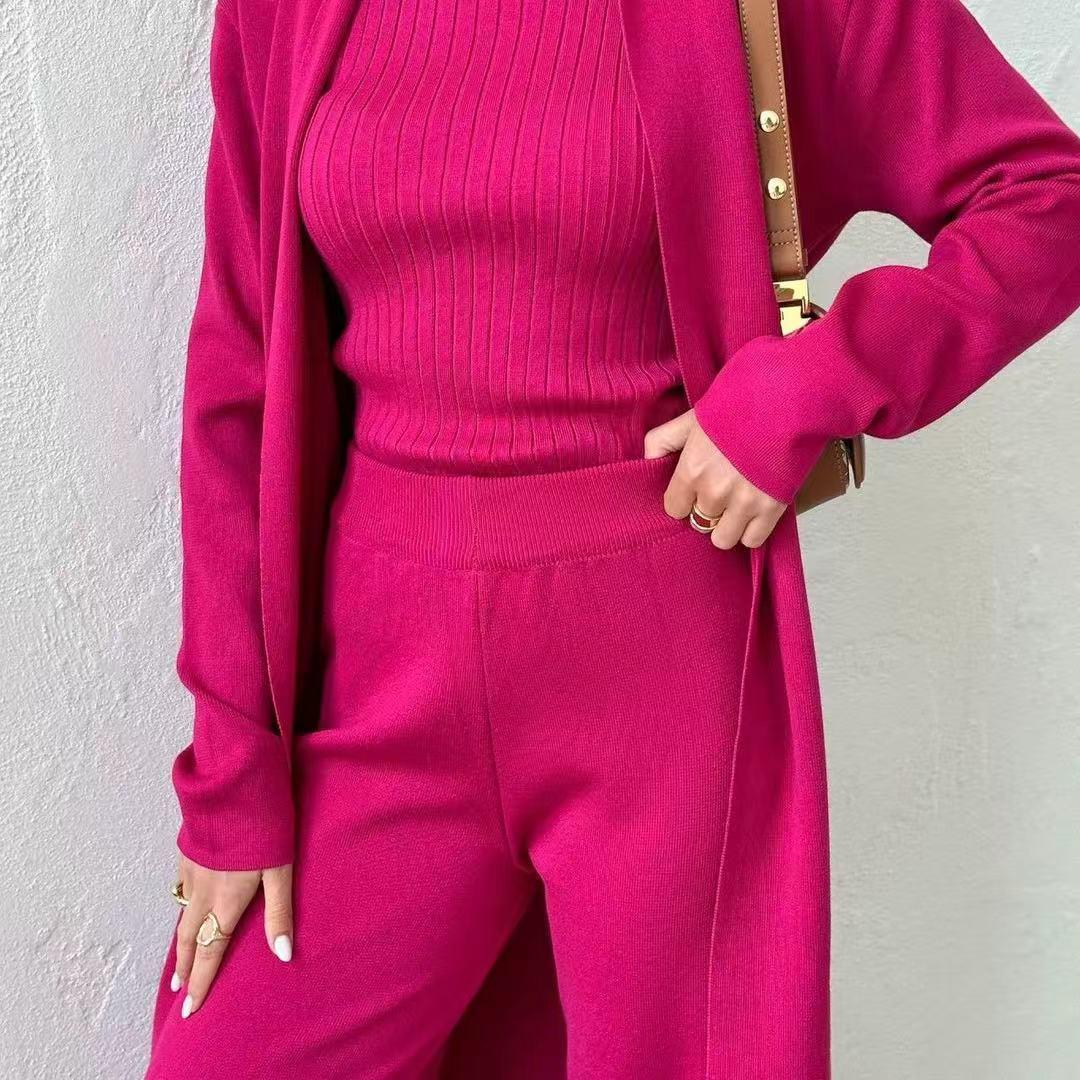 Elegant 3 - Piece Winter Knit Co-ord set