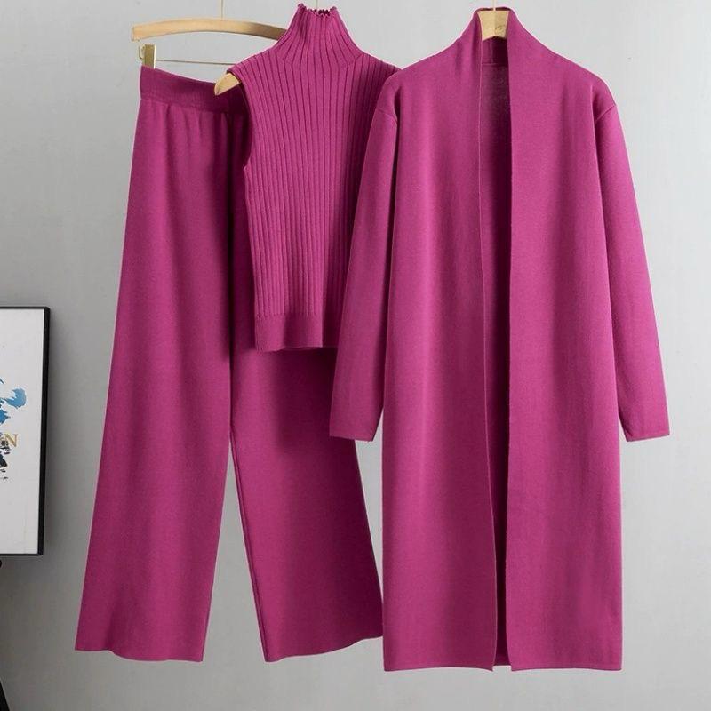 Elegant 3 - Piece Winter Knit Co-ord set