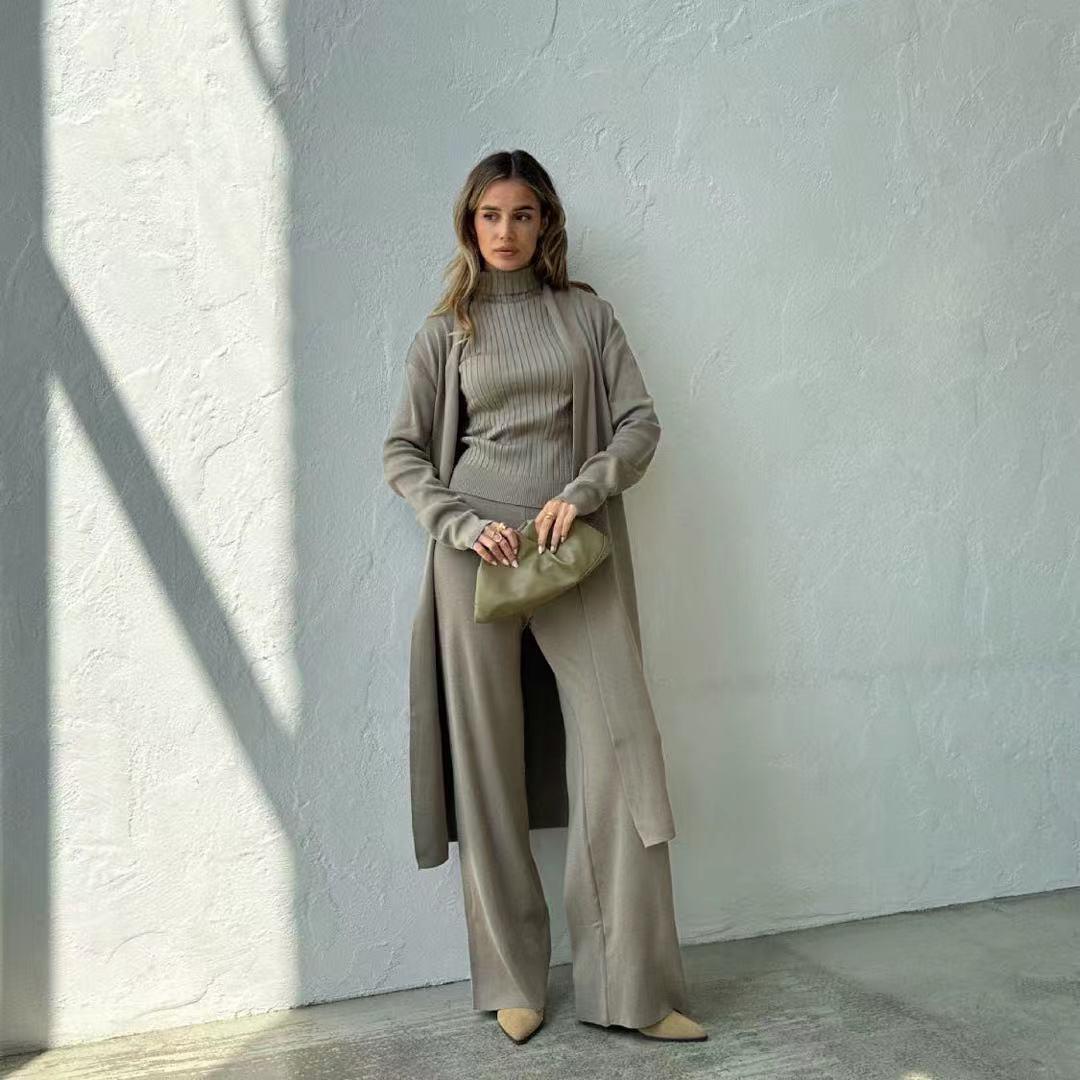 Elegant 3 - Piece Winter Knit Co-ord set